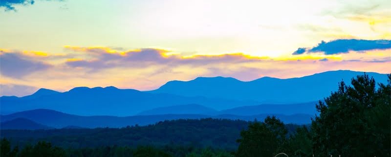 sunset-blue hills-lanscape-colors