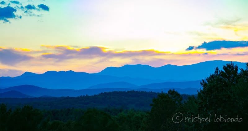 sunset-blue hills-lanscape-colors