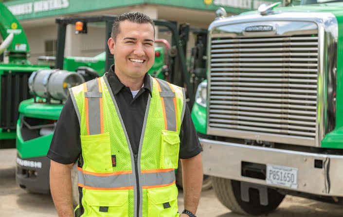 Commercial Transportation Photography - Environmental Portrait of Truck Driver on location in Knoxville TN