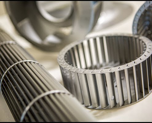product-aluminum-fans Michael LoBiondo Photography - aluminum drum fans on table