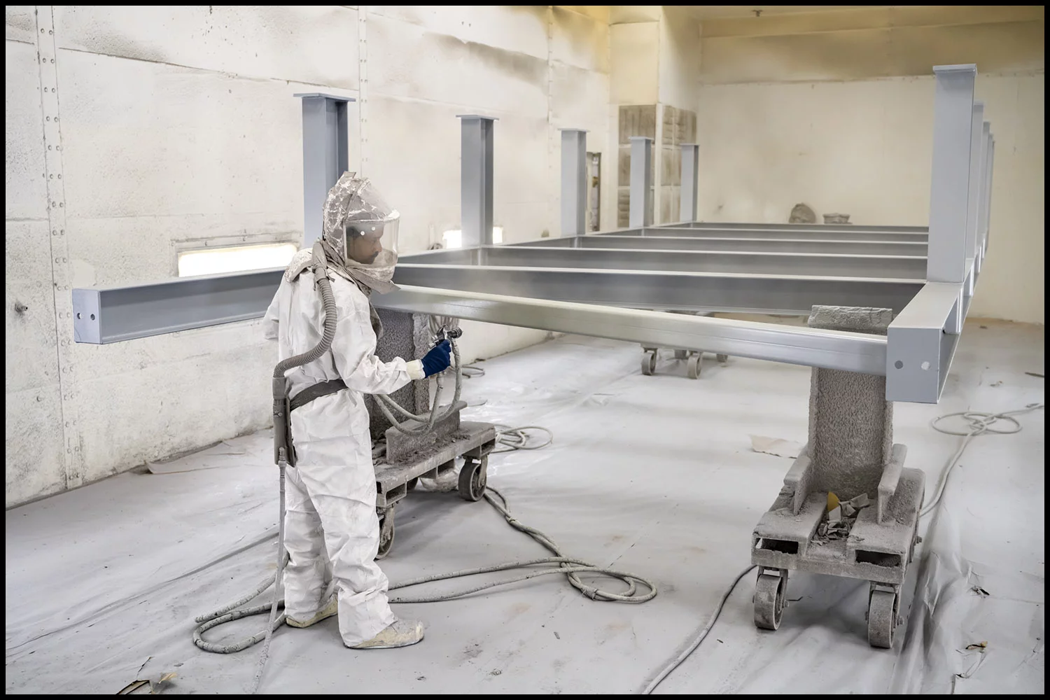 hvac-installation-location-industrial-construction Michael LoBiondo Photography - construction of industrial HVAC equipment