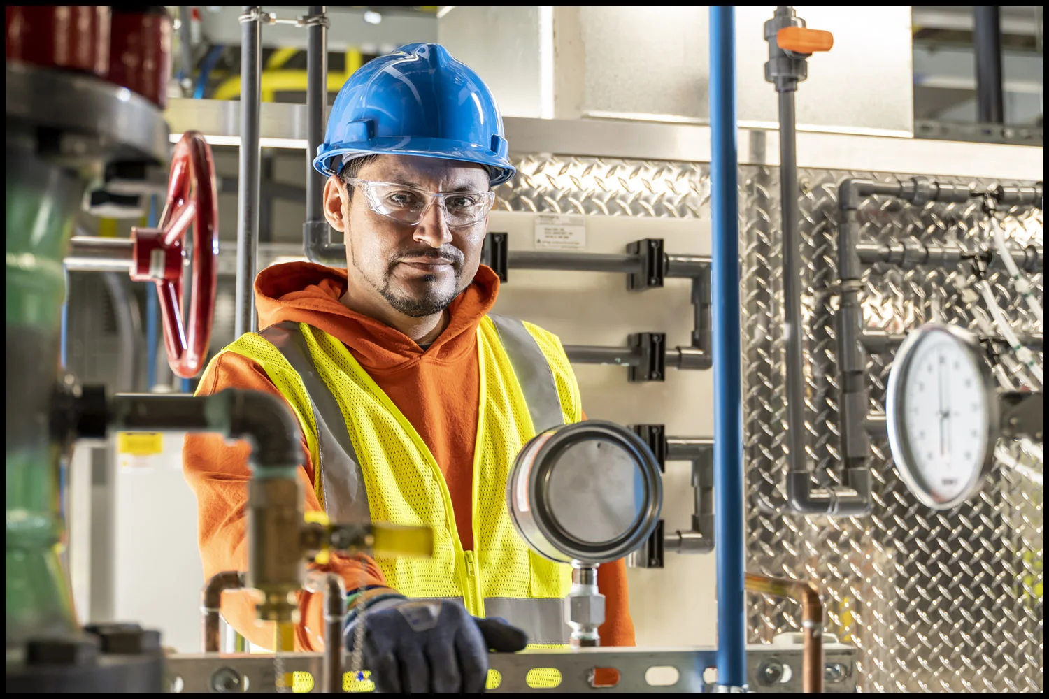 hvac-installation-location-industrial-construction Michael LoBiondo Photography - construction of industrial HVAC equipment