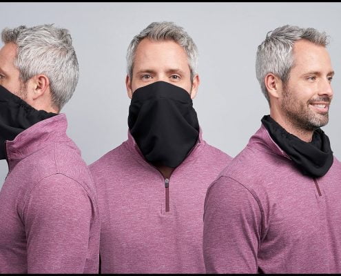 lobiondo-medical-mask-healthcare-4295 Michael LoBiondo Photography - triptych of model wearing medical gaiter