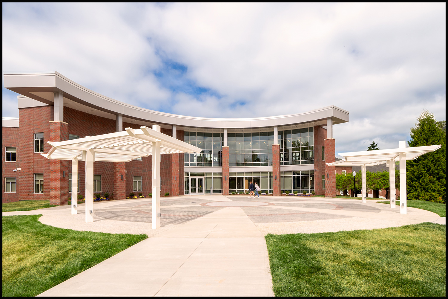photography.jpgArchitectural photograph of a modern university academic building with landscaped entrance and contemporary design.